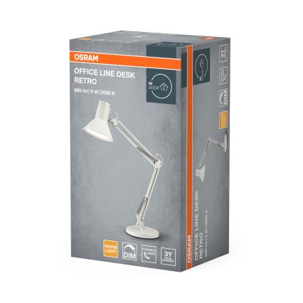 Osram - LED regulējamā galda lampa OFFICE LINE LED/9W/230V 3000K balta