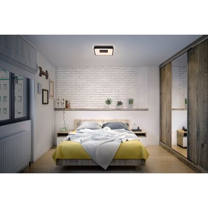 Osram - LED Regulējama griestu lampa ORBIS PIANA LED/24W/230V 38x38 cm melna