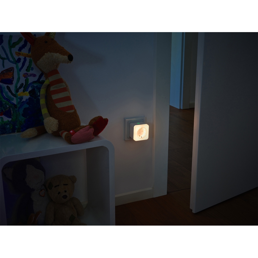 Osram - LED regulējama kontaktligzda ar apgaismojumu SCHUKO SMART+ NIGHTLIGHT 3680W/230V Wi-Fi