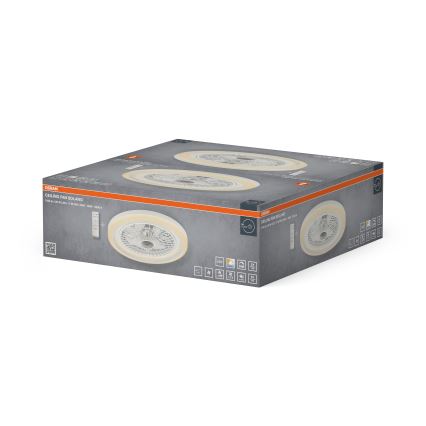 Osram - LED regulējama griestu lampa ar ventilatoru SOLANO LED/26W/230V 3000/4000/6500K + tālvadības pults