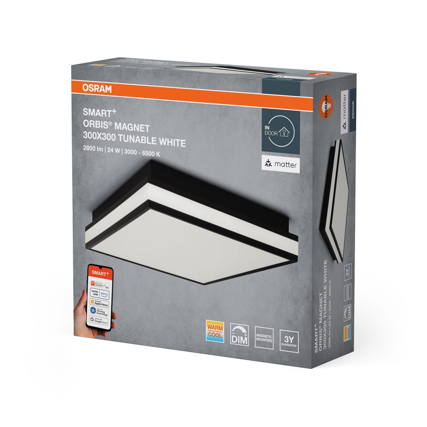 Osram - LED Aptumšojams griestu gaismeklis SMART+ MAGNET LED/24W/230V 30x30 cm 3000-6500K Wi-Fi