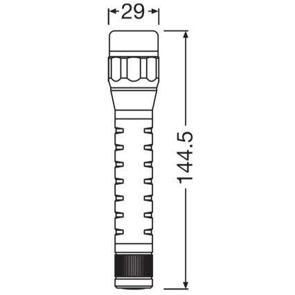 Osram - Regulējams LED lukturis LEDINSPECT TORCH 350 ESSENTIAL LED/4W/2xAAA IP44