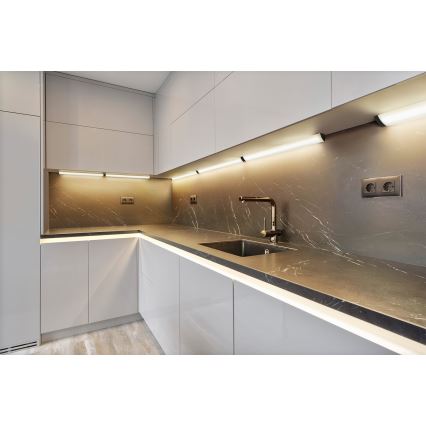 Osram - LED dimējams gaismeklis zem skapja ar kustības sensoru LINEAR ANGLE LED/7,5W/230V 3000/4000/6500K 55 cm melns