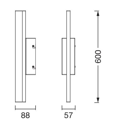 Osram - Regulējams LED vannasistabas spoguļa apgaismojums ORBIS MIRROR LED/10W/230V 3000/4000K 60 cm IP44 balta