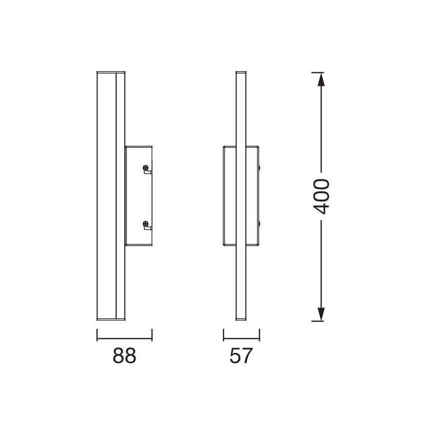 Osram - LED spoguļa apgaismojums ar regulējamu spilgtumu ORBIS MIRROR LED/6,8W/230V 40 cm 3000/4000K IP44 balts