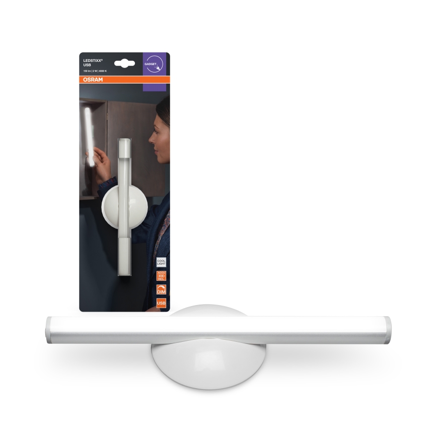 Osram - LED dimējams uzlādējams orientācijas gaismeklis LEDSTIXX LED/2W/5V CRI 90 balts