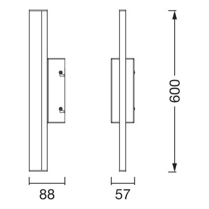 Osram - LED regulējams vannas istabas spoguļa apgaismojums ar pieskāriena vadību ORBIS MIRROR LED/10W/230V 60 cm 3000/4000K IP44 bēšs