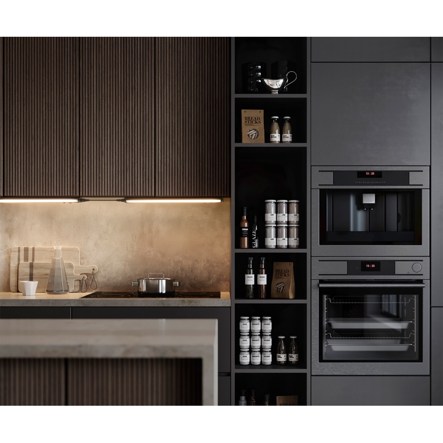 Osram - LED aptumšojams zem skapja gaismeklis LINEAR TURN LED/10W/230V 3000/4000/6500K 55 cm melns