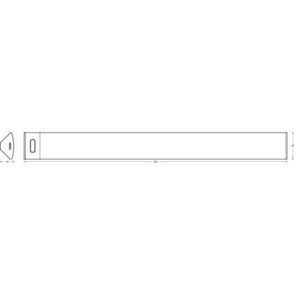 Osram - LED aptumšojams gaismeklis zem skapja ar kustības sensoru LINEAR ANGLE LED/5W/230V 3000/4000/6500K 35 cm balts