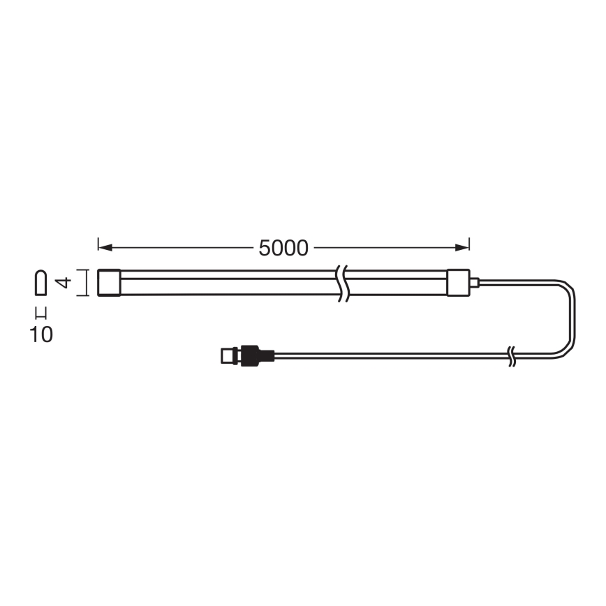 Osram - LED RGBW aptumšojama saules lente FLEX MAGIC 5m LED/1,6W/3,7V 2000 mAh IP44 + tālvadība