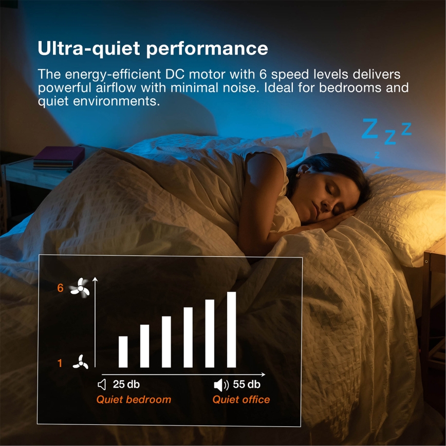 Osram - LED RGB aptumšojams griestu ventilators NORDES LED/18W/230V 3000-6500K + tālvadības pults