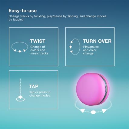 Osram - LED RGB regulējams skaļrunis SMART+ MACARON LED/1,75W/3,7V 450 mAh dzeltena