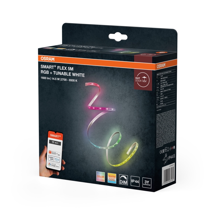 Osram - LED RGBW regulējama āra sloksne SMART+ FLEX 5m LED/14,5W/230V 2700-6500K IP44 Wi-Fi