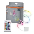 Osram - LED RGB dimmējama lente FLEX BATTERY 5m LED/5W/4xAA + tālvadības pults