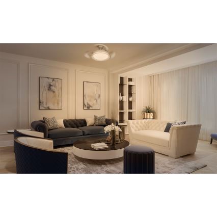 Osram - LED RGB Regulējama griestu lampa ar ventilatoru CIERZO LED/35W/230V 3000-6500K + tālvadības pults