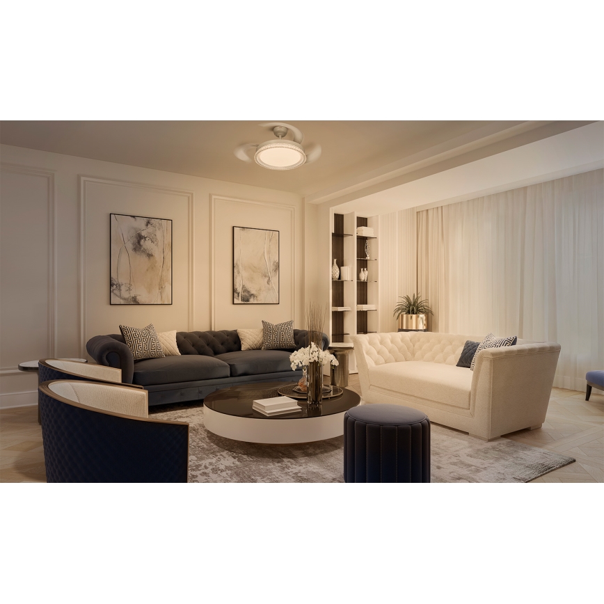 Osram - LED RGB Regulējama griestu lampa ar ventilatoru CIERZO LED/35W/230V 3000-6500K + tālvadības pults