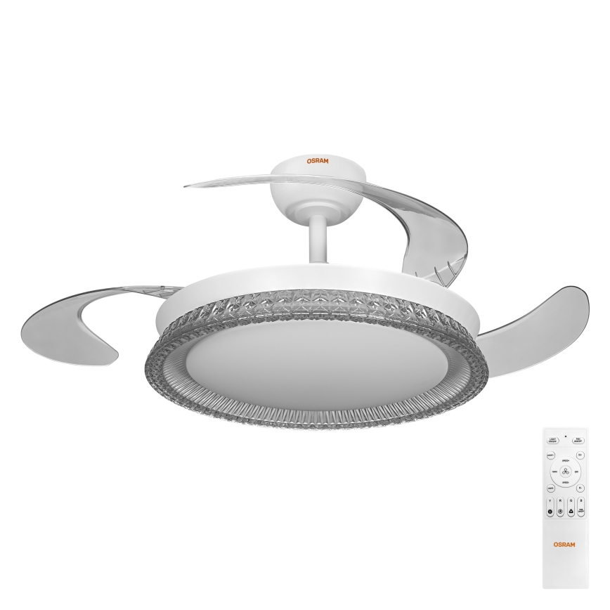 Osram - LED RGB Regulējama griestu lampa ar ventilatoru CIERZO LED/35W/230V 3000-6500K + tālvadības pults