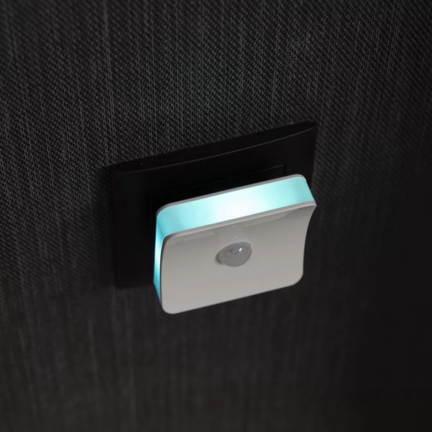 Osram - LED RGB orientējošā gaisma kontaktligzdai ar sensoru LUNETTA LED/0,3W/230V