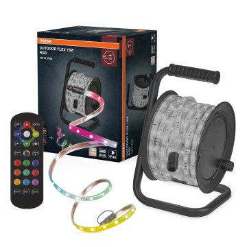 Osram - LED RGB regulējama āra sloksne FLEX 15m LED/100W/230V IP65 + tālvadība