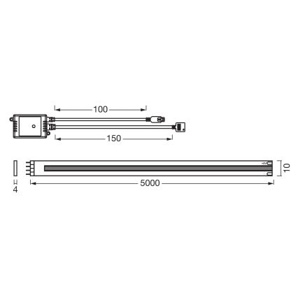 Osram - SMART+ MAGIC regulējama LED RGB sloksne 5m LED/35W/230V Wi-Fi + tālvadības pults