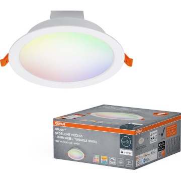 Osram - LED RGB spilgtuma regulējams iebūvējamais griestu lukturis SMART+ DOWNLIGHT LED/12W/230V 3000-6500K Wi-Fi
