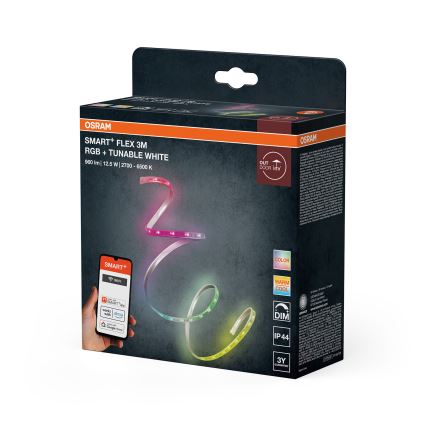 Osram - LED RGB+TW dimmējama āra LED lente SMART+ FLEX 3m LED/12,5W/230V 2700-6500K IP44 Wi-Fi