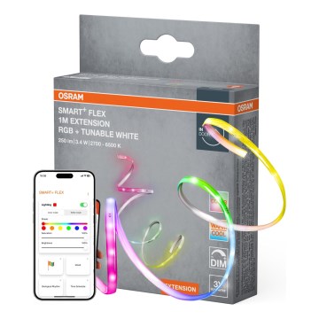 Osram - LED RGB+TW dimējama lente SMART+ FLEX 1m LED/3,4W/230V 2700-6500K Wi-Fi