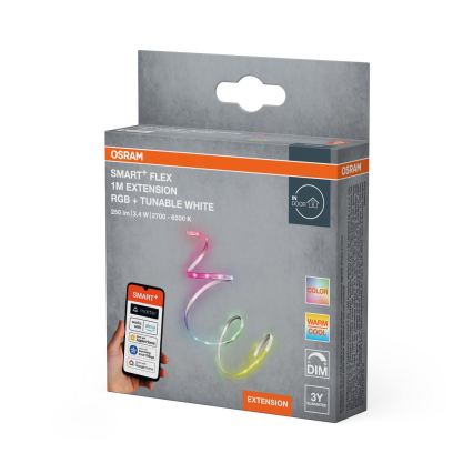 Osram - LED RGB+TW dimējama lente SMART+ FLEX 1m LED/3,4W/230V 2700-6500K Wi-Fi