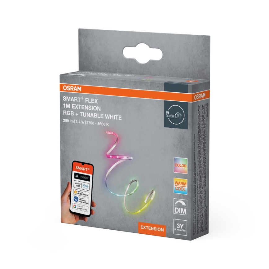 Osram - LED RGB+TW dimējama lente SMART+ FLEX 1m LED/3,4W/230V 2700-6500K Wi-Fi