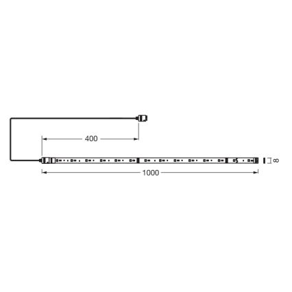 Osram - LED RGB+TW dimējama lente SMART+ FLEX 1m LED/3,4W/230V 2700-6500K Wi-Fi