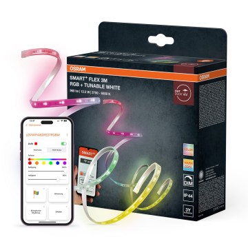 Osram - LED RGB+TW dimmējama āra LED lente SMART+ FLEX 3m LED/12,5W/230V 2700-6500K IP44 Wi-Fi