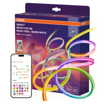 Osram - LED RGBW aptumšojama āra lente SMART+ MAGIC 5m LED/21W/230V IP44 Wi-Fi + tālvadības pults