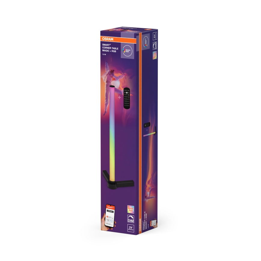 Osram - LED RGBW Regulējama galda lampa SMART+ MAGIC LED/7,5W/230V 2700-6500K melna Wi-Fi + tālvadības pults
