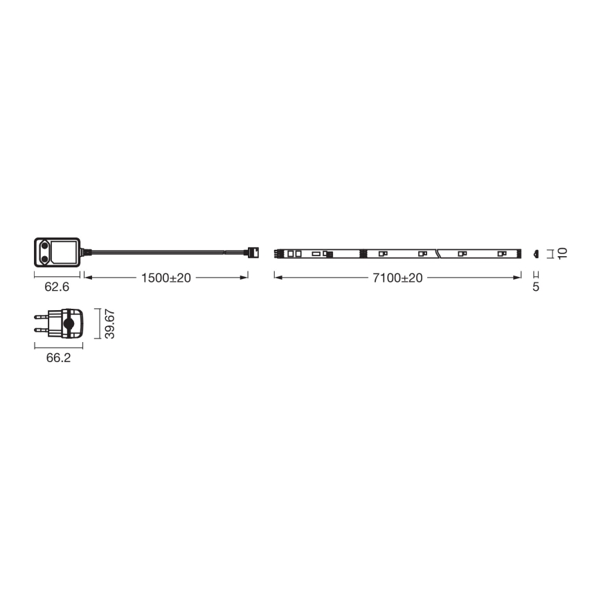 Osram - LED RGBW aptumšojama sloksne FLEX 7m LED/18W/230V + tālvadības pults