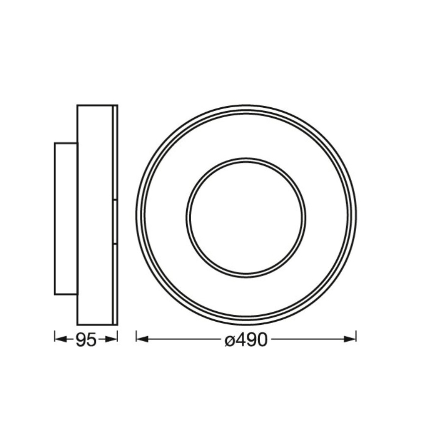 Osram- LED RGBW griestu gaismeklis ar regulējamu spilgtumu SMART+ CLARIA LED/32W/230V Ø 49 cm 2700-6500K Wi-Fi