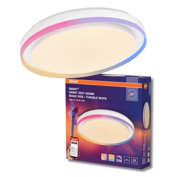 Osram - LED RGBW aptumšojams griestu gaismeklis SMART+ MAGIC LED/38W/230V diametrs 49 cm balts 2700-6500K Wi-Fi