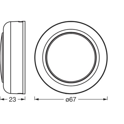 Osram - LED RGBW aptumšojams skārienvadāms orientācijas gaismeklis SMART+ DOT-IT LED/0,5W/3,7V 300 mAh