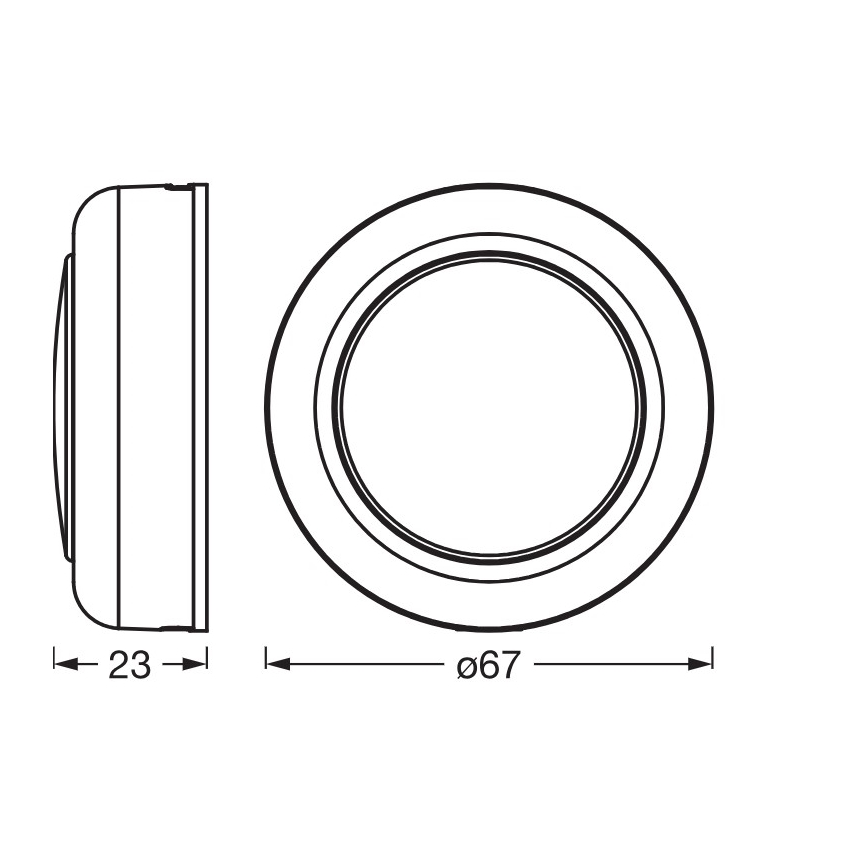 Osram - LED RGBW aptumšojams skārienvadāms orientācijas gaismeklis SMART+ DOT-IT LED/0,5W/3,7V 300 mAh