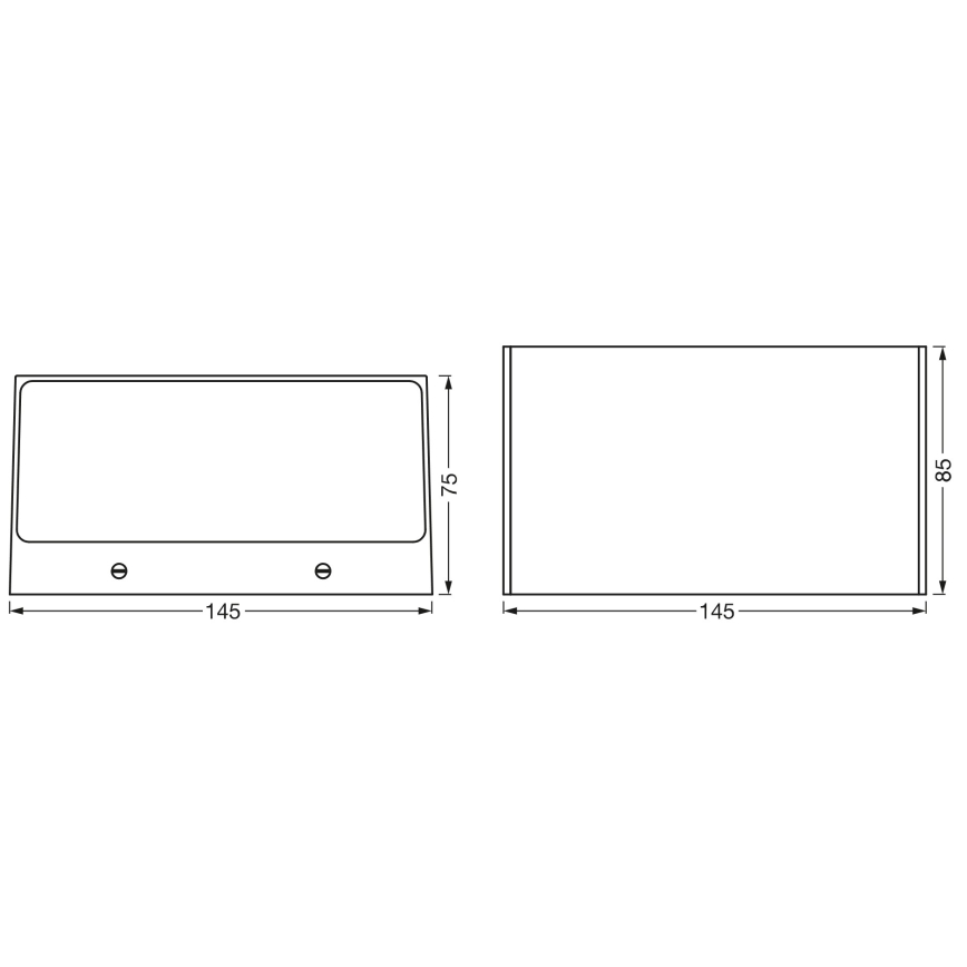 Osram - LED RGBW aptumšojams āra sienas gaismeklis SMART+ BRICK LED/14W/230V IP44 Wi-Fi