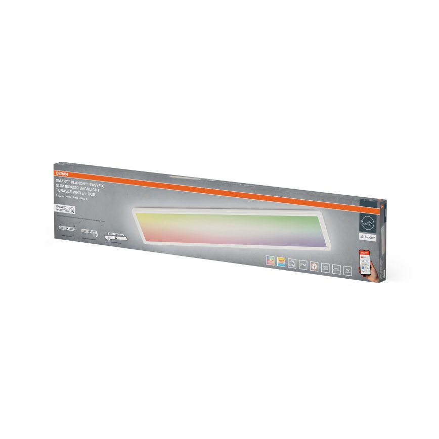 Osram - LED RGBW regulējams griestu gaismeklis SMART+ PLANON LED/40W/230V 2800-6500K 98x20 cm Wi-Fi IP54 balts