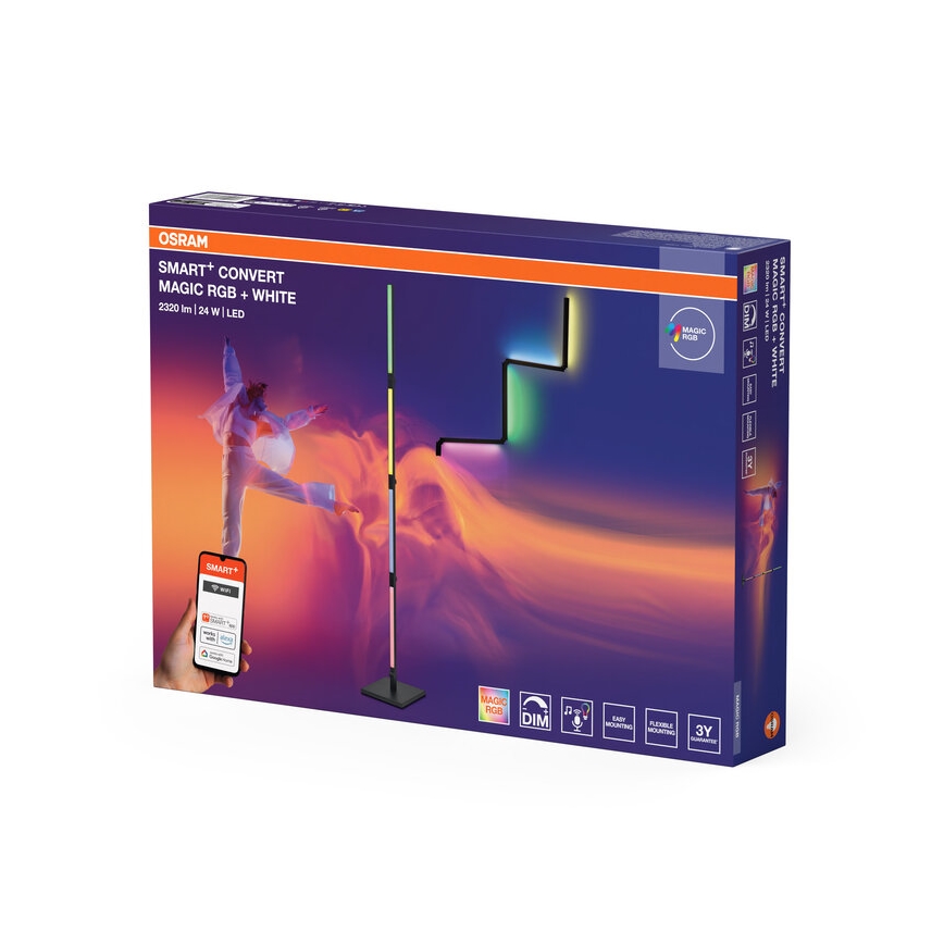 Osram - LED RGBW Regulējama stāvlampa 2 vienā SMART+ MAGIC LED/24W/230V Wi-Fi