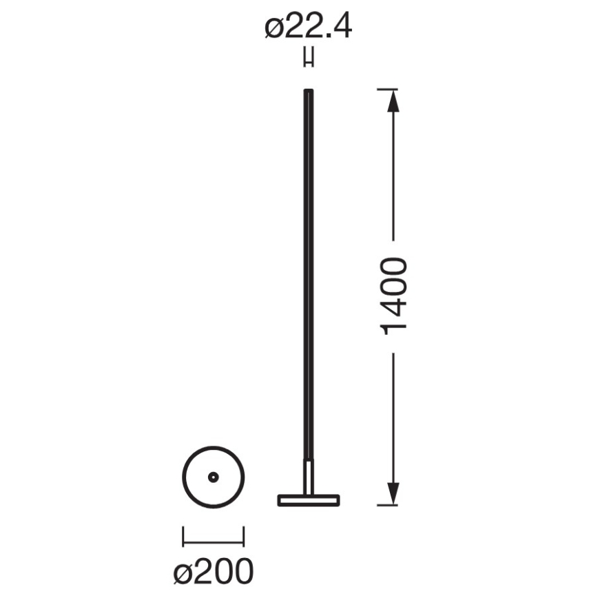 Osram - LED RGBW regulējama stāvlampa SMART+ MAGIC LED/11,5W/230V 2700-6500K sudraba Wi-Fi + tālvadības pults