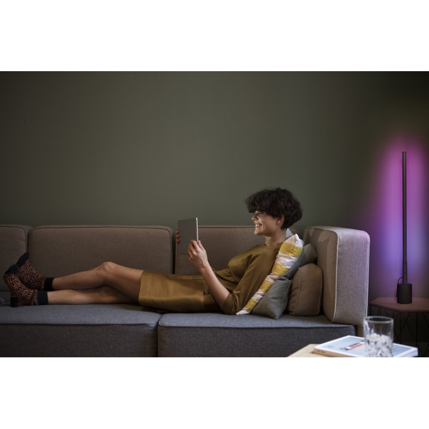 Osram - Aptumšojama LED RGBW grīdas lampa SMART+ FLOOR LED/8W/230V 2700-6500K Wi-Fi melna + tālvadības pults