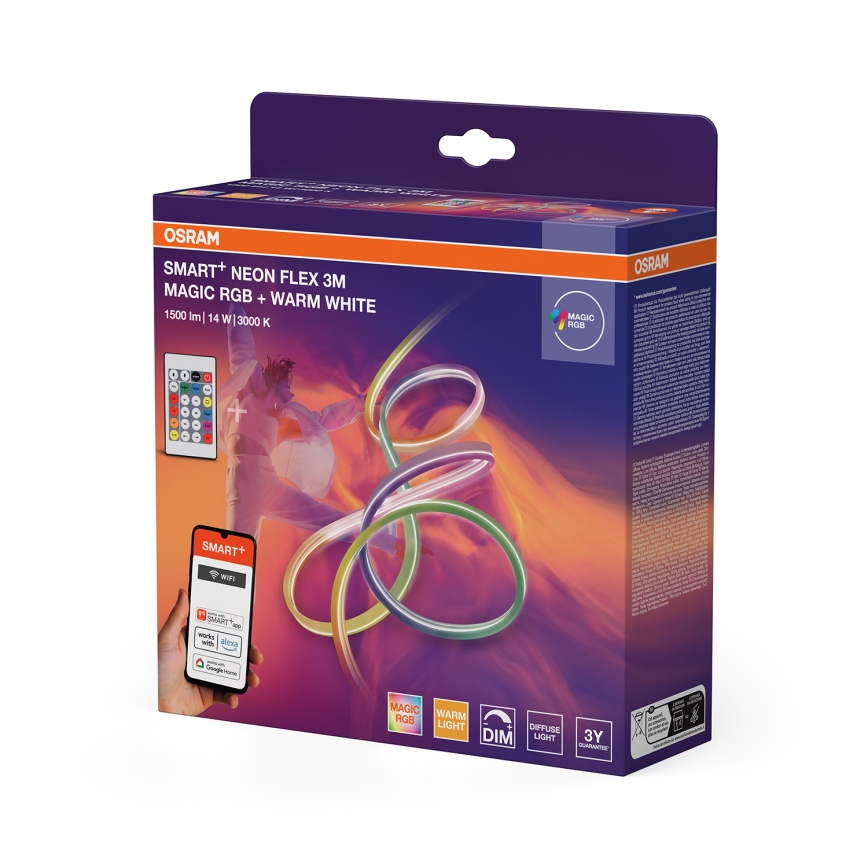 Osram - LED RGBW aptumšojama āra sloksne SMART+ MAGIC 3 m LED/14W/230V IP44 Wi-Fi + tālvadības pults