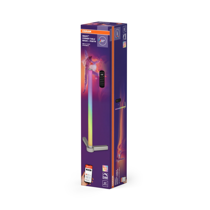 Osram - LED RGBW regulējama galda lampa SMART+ MAGIC LED/7,5W/230V 2700-6500K sudraba Wi-Fi + tālvadības pults