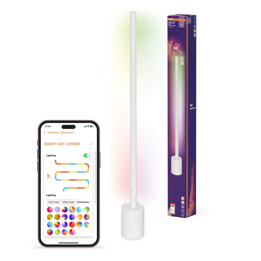 Osram - LED RGBW Regulējama grīdas lampa SMART+ FLOOR LED/8W/230V 2700-6500K Wi-Fi balta + tālvadība