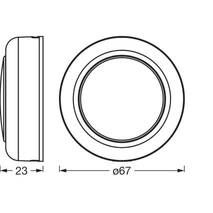 Osram - LED RGBW dimmējams skārienjūtīgs orientējošais gaismeklis SMART+ DOT-IT LED/0,5W/3,7V 300 mAh