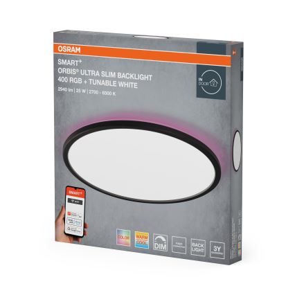 Osram - LED RGBW ar regulējamu spilgtumu griestu gaismeklis SMART+ ORBIS LED/25W/230V Ø 40 cm 2700-6500K Wi-Fi