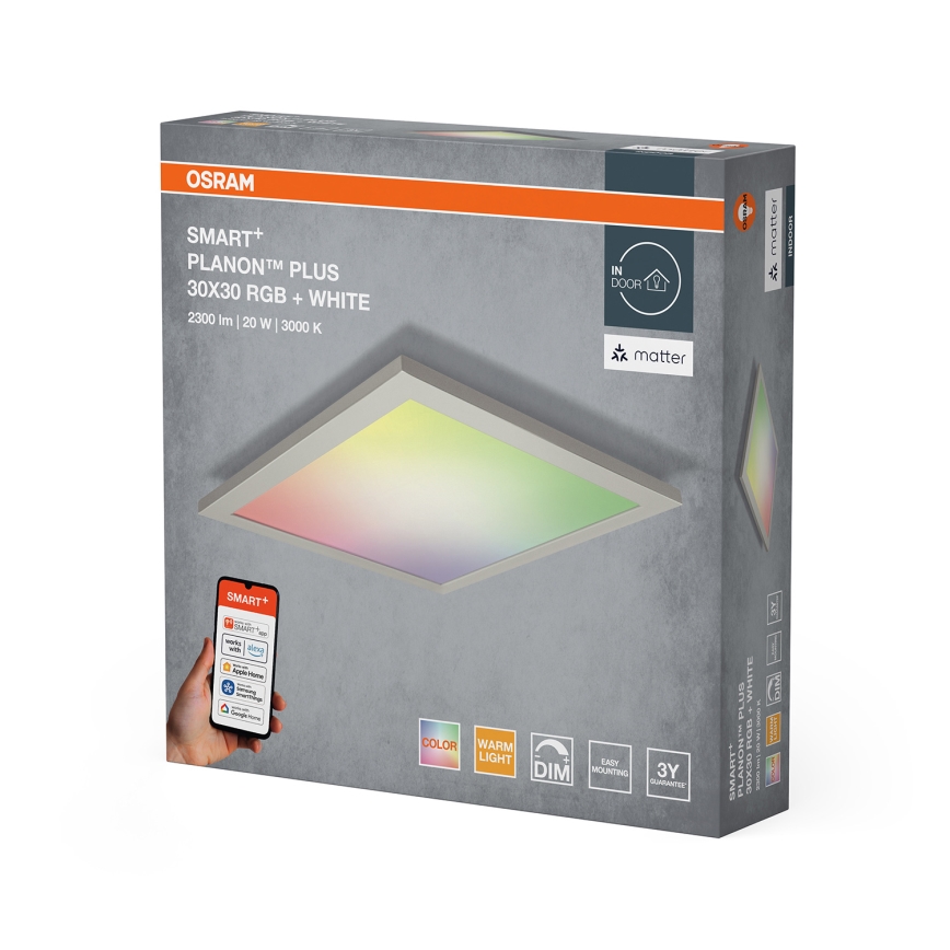 Osram - LED RGBW Regulējams griestu gaismeklis SMART+ PLANON LED/20W/230V 30x30 cm