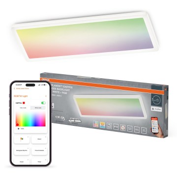 Osram - LED RGBW regulējams griestu gaismeklis SMART+ PLANON LED/30W/230V 2800-6500K 58x20 cm Wi-Fi IP54 balts